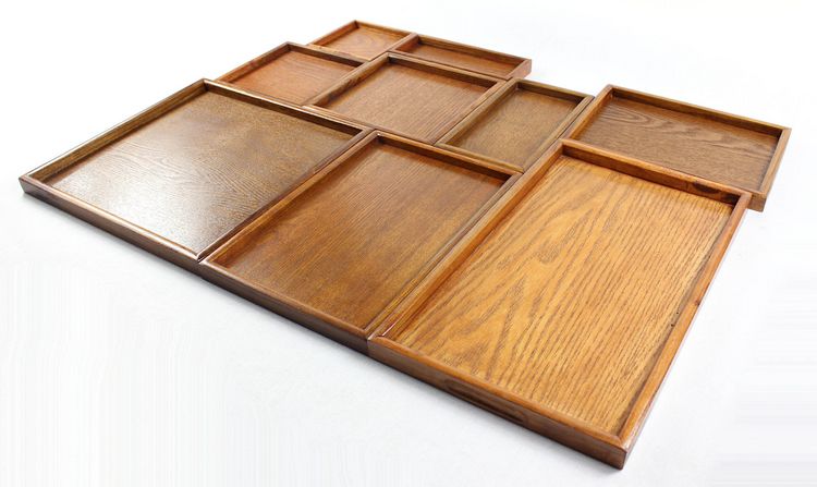 Khay hình chữ nhật đầy đủ nhất, khay vuông, khay gỗ, đĩa phụ, đĩa gỗ nhỏ, đĩa, đĩa gỗ gia dụng gỗ