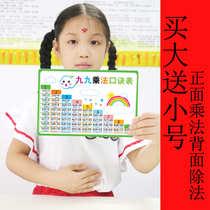 Primary School students Nine-Nine multiplication table card formula 99 multiplication table division mini first and second grade Childrens Mathematics Enlightenment