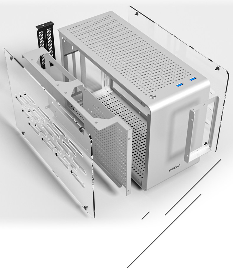 Iron Box Pc Patriot Peninsula Iron Box N1 All Aluminum Computer Mini ITX Small Case ...