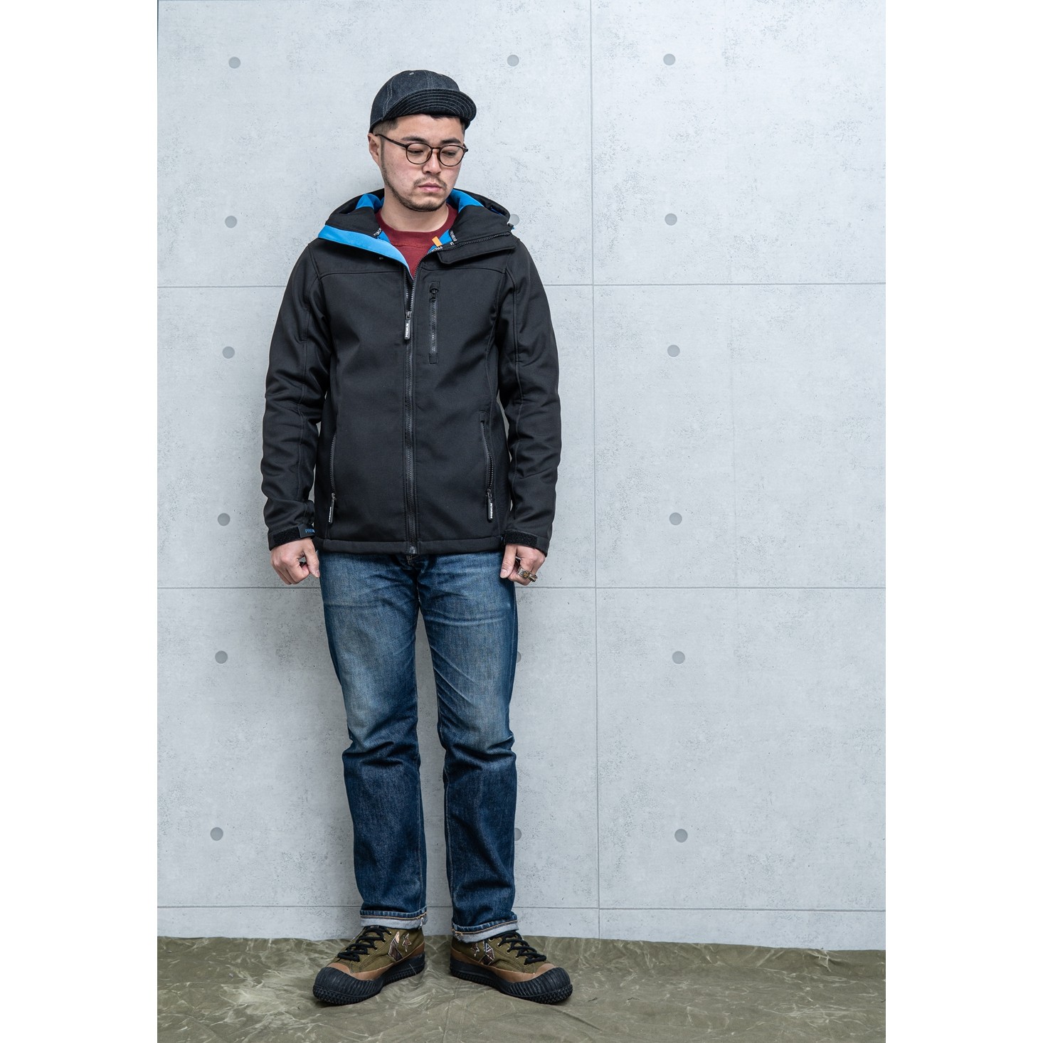 Exterior Single Tooling Men's Clothing Spring Autumn Leisure Windproof Laced With Hat Softshell Jacket