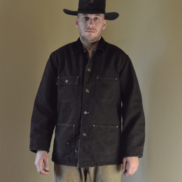 American Denim Workwear Brand! Weige Michigan Canvas Thick Jacket, American Casual Four-Pocket Coat