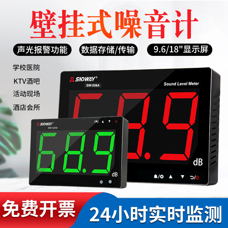 Shendawei Wall-Mounted Noise Meter Bar Classroom Noise Tester Decibel Detector Sound Reminder Alarm Shendawei Wall-Mounted Noise Meter Bar Classroom Noise Tester Decibel Detector Sound Reminder Alarm