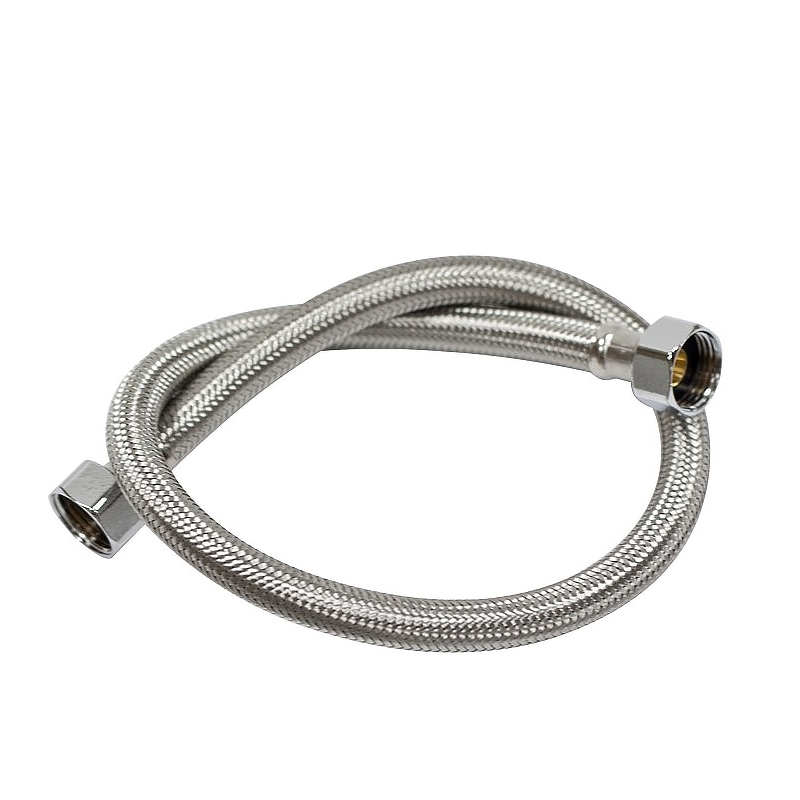 Emmeco stainless steel woven hose large flow angle valve inlet pipe DN 15
