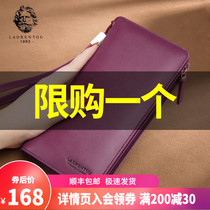 Old man head long wallet female 2021 new fashion handbag leather simple wallet large capacity zipper wallet