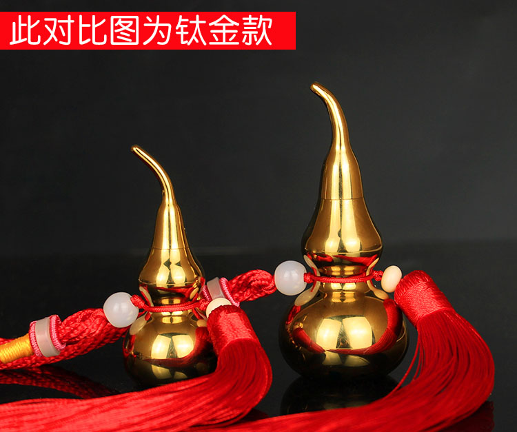 Mở bầu đồng nguyên chất Phong thủy trang trí Mở bầu may mắn mặt dây chuyền phòng khách nhà phố thủ công quà tặng phụ kiện trang trí ban công