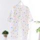 Bộ đồ sơ sinh trẻ em cotton dài tay mùa hè mỏng phần 1 tuổi 2 trẻ em cỡ lớn 3 bộ đồ ngủ 4 dịch vụ điều hòa không khí tại nhà