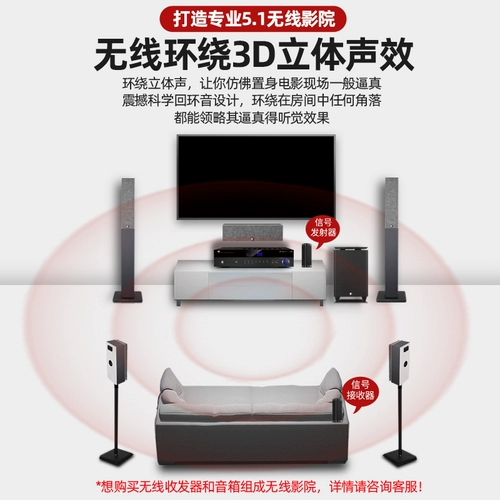 SHEN SHI 5.1 Домохозяйство Профессиональный усилитель Bluetooth с высокой басовой басовой силой