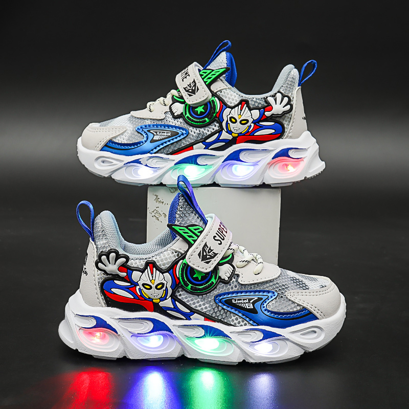Boys' Shoes with Lights 2026 Spring and Autumn New Baby Shoes Breathable and Lightweight Girls' Casual Running Kidsren's Sports Shoes Boys' Shoes with Lights 2026 Spring and Autumn New Baby Shoes Breathable and Lightweight Girls' Casual Running Kidsren's Sports Shoes