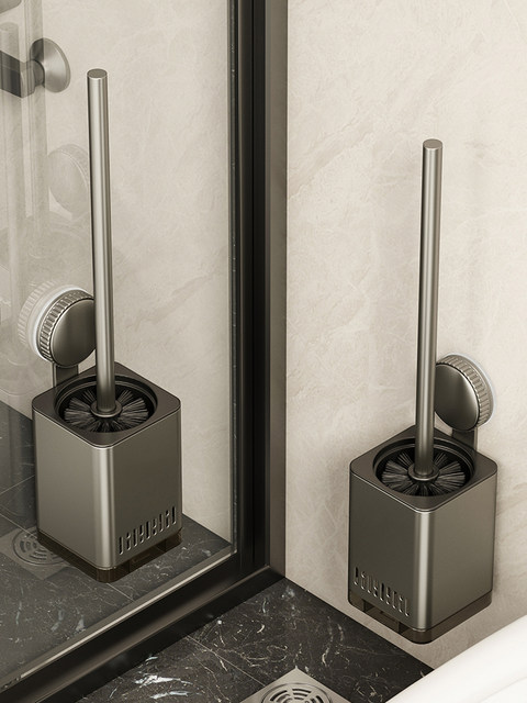 Suction Cup Toilet Brush for Home Use, No Dead Corners, 2025 New Model Set, Wall-Mounted Toilet Brush, Bathroom Cleaning Tool