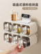 Suction Cup Spice Box 2026 New Model Wall-Mounted Spice Jar Kitchen Seasoning Storage Box Salt Jar Combination Set