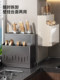 Stainless Steel Kitchen Knife Rack Storage Rack 2026 New Model Multifunctional Knife and Chopstick Holder Integrated Storage Box
