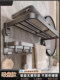 Suction Cup Towel Rack Bathroom No-Drill Foldable Towel Rack Wall-Mounted Bathroom Storage Rack Toilet Hook Hanging Rod
