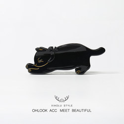 High-End ins Wind Leopard Print Cat Hair Clip Feminine Hair Accessories Hair Clip Women's Back of Head Shark Clip