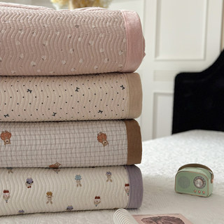 秋冬莫代尔天丝绒床盖三件套加厚绒榻榻米垫子双人冬季夹棉绒床单