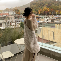 HChen Korea official website direct mail stylish small crowd cavity mode stylish art lamps shawl coarse sweater