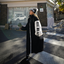 HChen Korean direct mail Oufeng out street styling bat sleeve force Teddy velvet and ankle cotton clothes