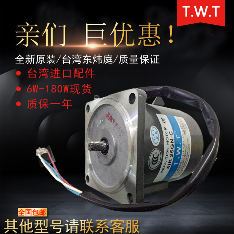 TWT motor 4IK25GN-A 4IK25GN-C East Weayard motors 25W Single-phase constant speed AC motors