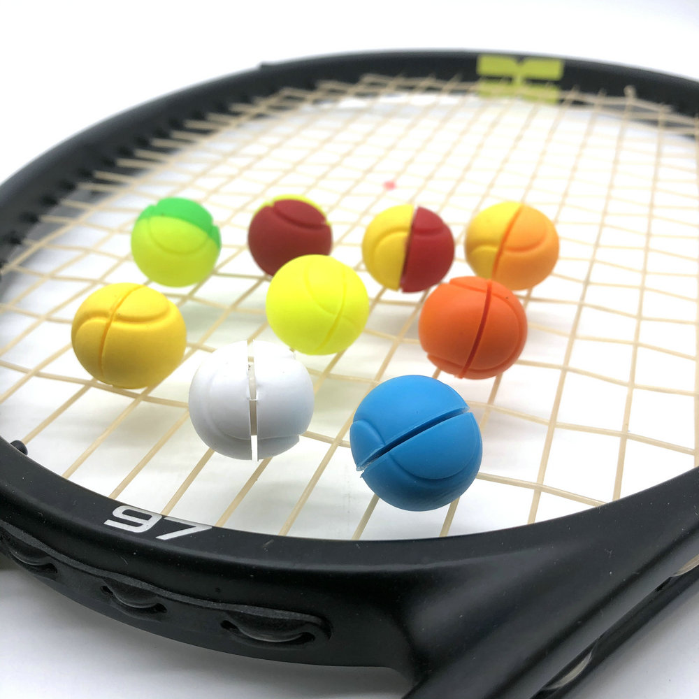 POWERTI Tennis Racket Ball Shock Absorber Shock Ball Shock Ball Classic Two-Tone Tennis Ball