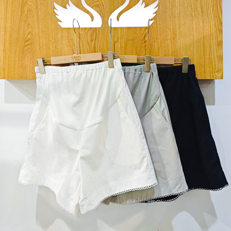 Aimei Mommy Korean Style Washed Cotton 3-Point Shorts for Women, Summer Soft and Thin Versatile Maternity Shorts for Outerwear 74H204 Aimei Mommy Korean Style Washed Cotton 3-Point Shorts for Women, Summer Soft and Thin Versatile Maternity Shorts for Outerwear 74H204