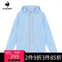 Lecac French Rooster windproof sunscreen sports casual woven jacket zipper cardigan women