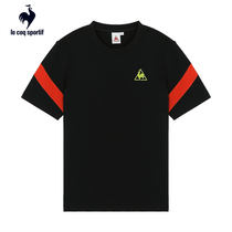 Lecac French Rooster sports eye-catching print fashion round neck short sleeve T-shirt men and women