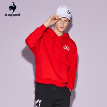 Lecac Couple Sweats Fashion Print Hooded Pullover Leisure Sports Top Men and Women