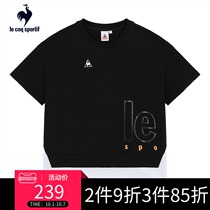 Lecac French Rooster loose trend big letter print skin-friendly round neck short sleeve t-shirt women