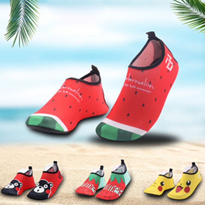 Children's beach shoes men's and women's wading shoes Tracing shoes quick-drying breathable non-slip couples diving shoes socks snorkeling swimming