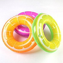 Childrens underarm swimming ring adult fresh orange pattern lifebuoy swimming ring thickened fluorescent fruit floating ring