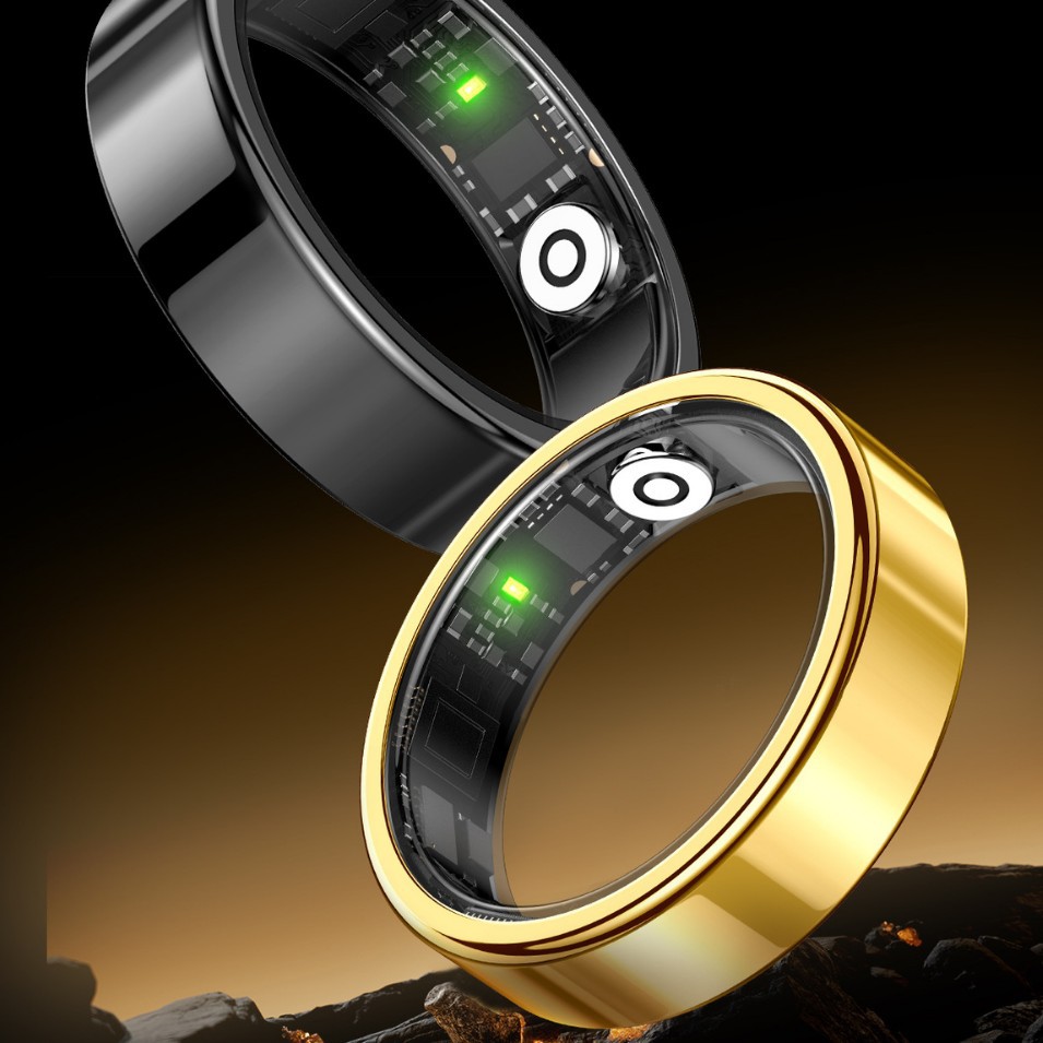 Smart Ring Heart Rate Blood Oxygen Sleep Thin Narrow Side Charging Compartment Page Flip Photo Smart Ring Lifestyle 6.8mm