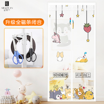Summer ventilation encryption soft screen door home bedroom childrens room fly screen window full magnetic strip anti mosquito curtain free of punching