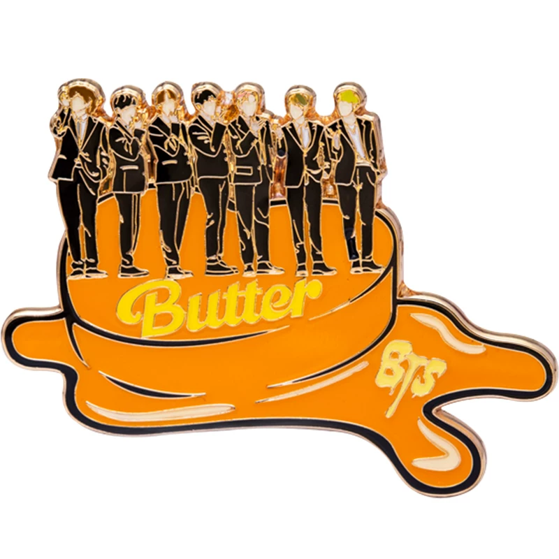 BTS Bulletproof Youth Group Butter metal badge and the same album of the same album should help small card hand -sized poster gifts