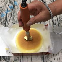 Hot wood printing leather hot stamping fumigation printing cake branding iron printing cake stamping stamping stamping copper mold