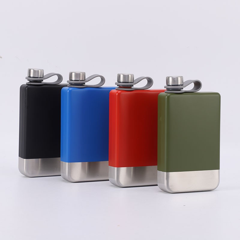 9 oz Stainless Steel Small Wine Jug Men White Wine Bottle Outdoor Carry-on Antique Portable Retro Wine Pot-Taobao