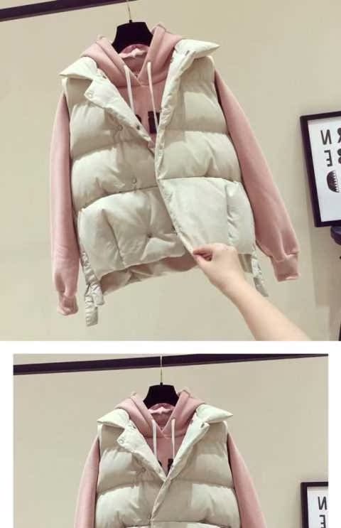 Áo vest nữ ngắn cổ điển phiên bản Hàn Quốc 2018 thu đông mới cotton hoang dã vest túi bánh mì vest vest vest thủy triều áo kiểu nữ đẹp tuổi 35