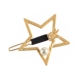 Жемчужная пятиконечная звезда матовое золото