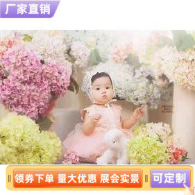 Children's live production studio decoration photo photo wedding shop 2021 new flash-free studio photo studio