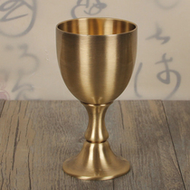  Classical wine set Wine glass Copper wine glass goblet Creative red wine glass Wine glass Bronze spirits glass European Western wine glass