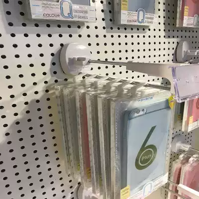 Mobile phone accessories anti-theft hook lock digital cabinet slot plate square tube strong magnet display shelf lock anti-loss device buckle