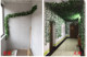 Simulation green plant rattan green leaf ceiling decoration fake flower vine balcony blocking water pipe plastic grape leaves