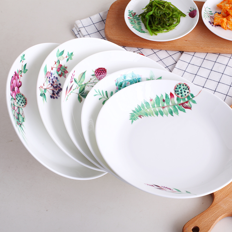 Garland ipads China from 7/8 of an inch deep dish creative ceramic plate with large capacity dishes dumplings, Fried FanPan