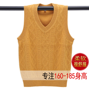 Teen len vest nam V-cổ chùng sinh viên xu hướng cashmere dệt kim giáp tay áo len ngựa kẹp dài ngang vai