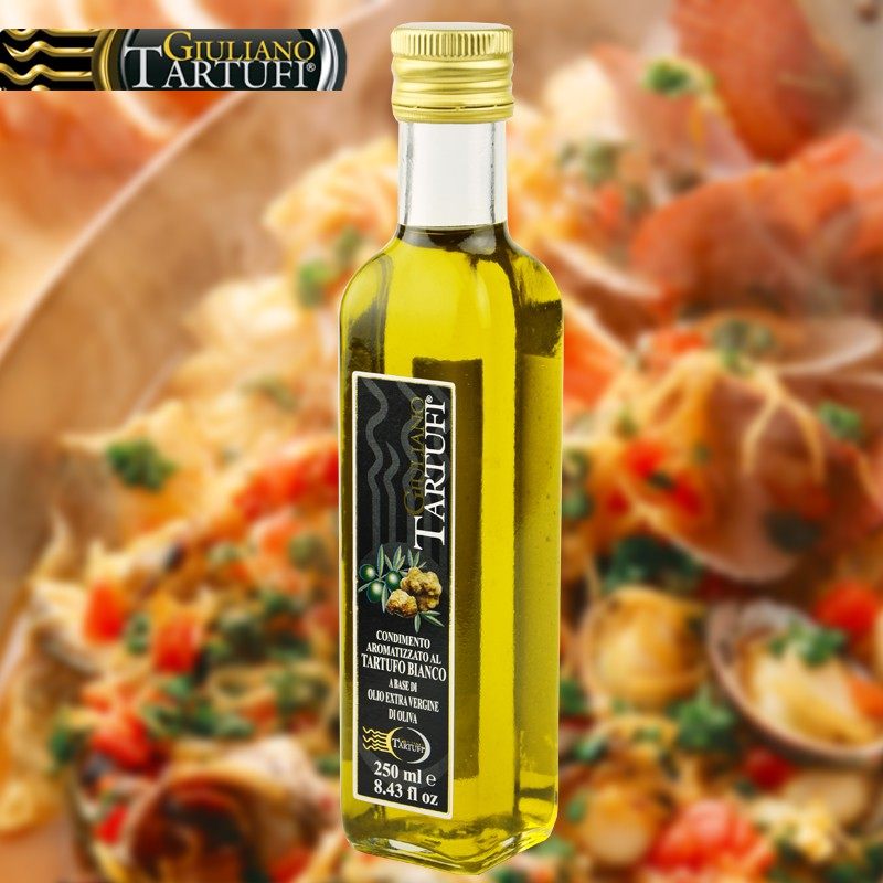 Ossa White Truffle Flavor Seasoned Oil 250ml Italy Imported White Fungus Oil Western Meal Cool Mix Olive Cooking Oil