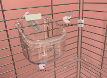 Parrot small darling multifunctional transparent fixable food box water basin feeder small bird when home