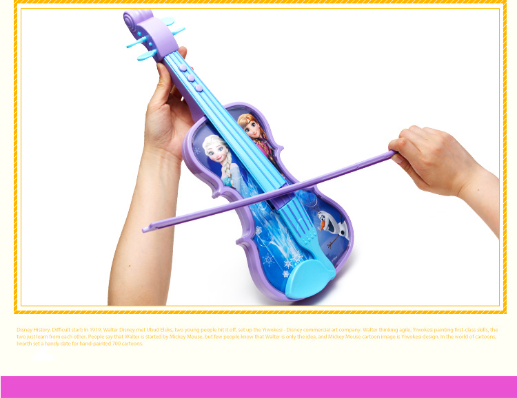 Disney Trẻ Em Âm Nhạc Violon Điện Tử Ice Lãng Mạn Đồ Chơi Nhạc Cụ Violon Trẻ Em Món Quà Ngày