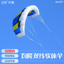 Hong Kong Junlong stunt kite mini double-line umbrella 2-line umbrella speed umbrella good handling Blue Red Green