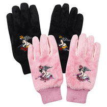 GRAF Original Brand AK47 Gun Gun Embroidery Pink Black Winter Thick Double Suede Gloves
