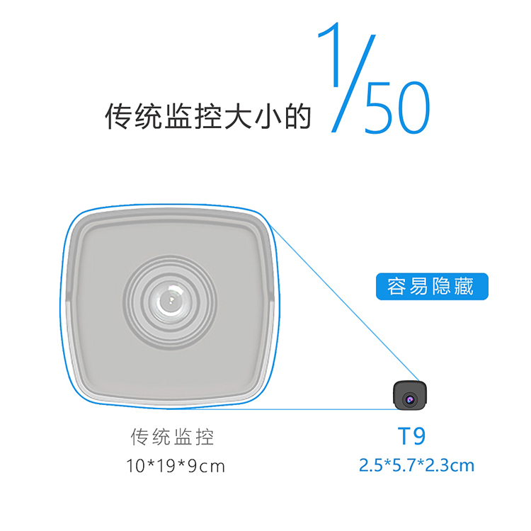 Hawkeye T9 HD tầm nhìn ban đêm không dây camera giám sát không dây WIFI điện thoại di động mạng từ xa ghi video nhỏ - Máy quay video kỹ thuật số máy quay phim gopro