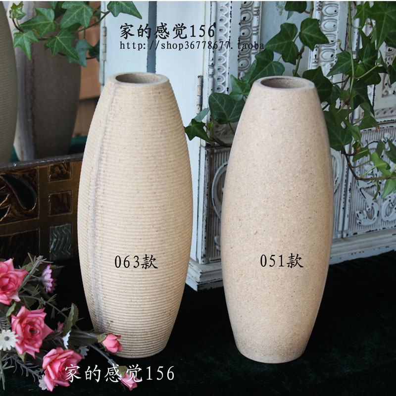 BLANK MATERIAL SUPPRESSION PROCESS GIFT HEM ACCESSORIES ORIGINAL MATERIAL COARSE ADOBE WOODEN SELF-PAINTED VASES DRY FLOWER INSERTS