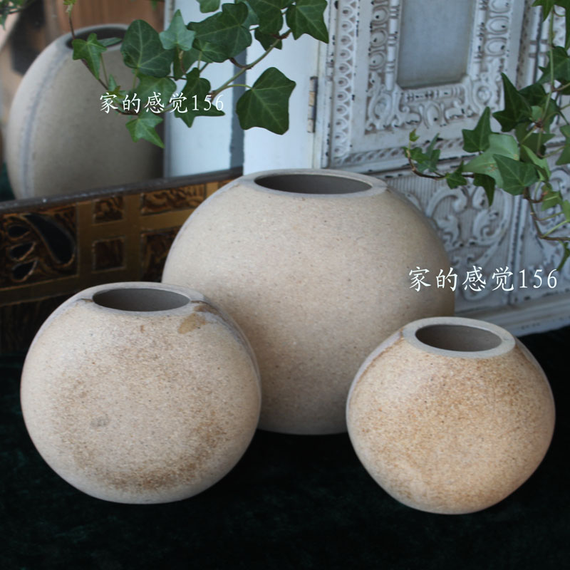 Blank Material Suppression Craft Gift Hem Accessories Original Material Coarse Adobe Wood Self-Painted Vase Flower Pot Hem